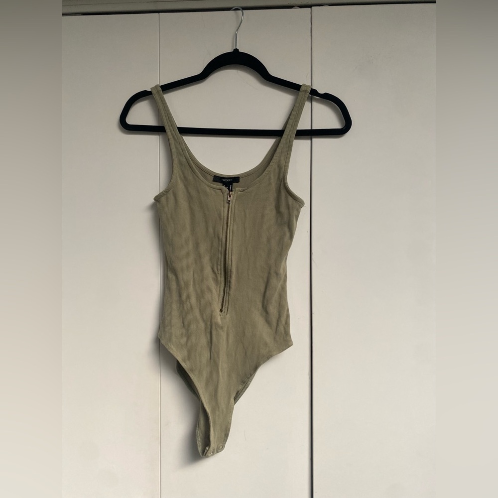 Forever 21 Olive Green Kids Bodysuit